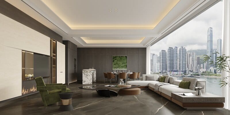 Calacatta Black 6840 room application
