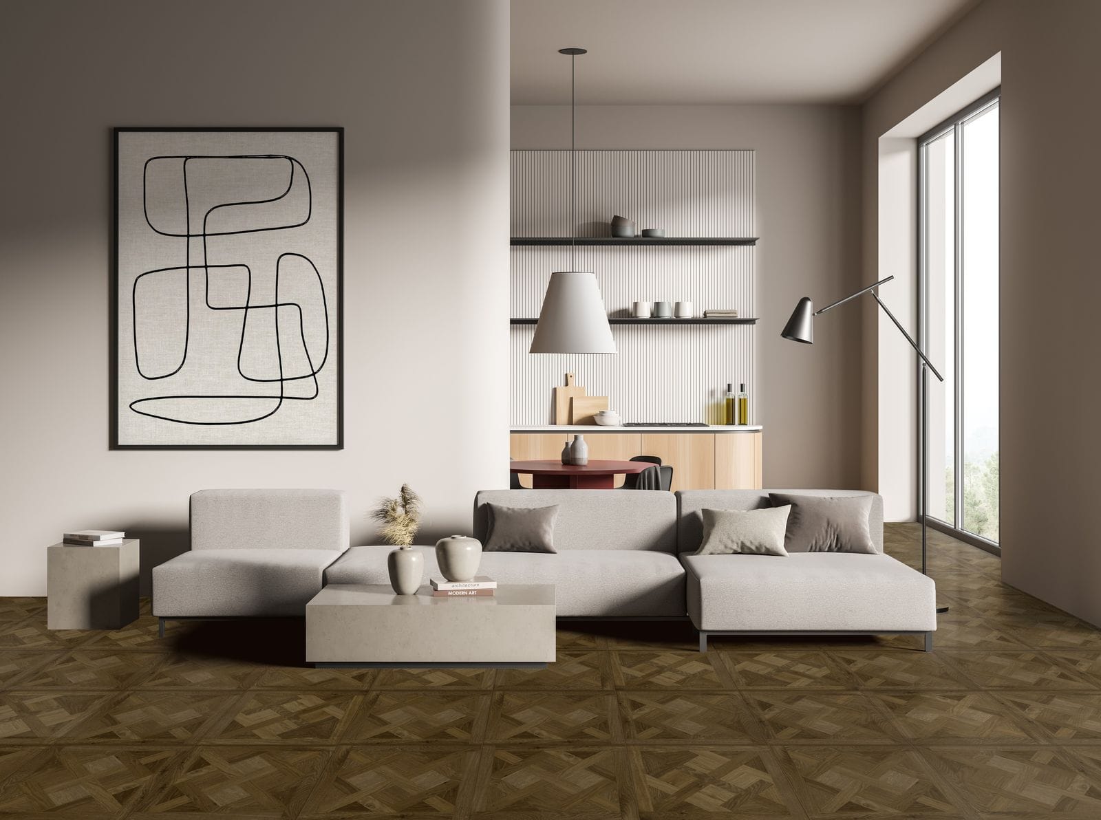 GXD10301 Chimewood Red Wood SPC Flooring - NOVA Select UAE