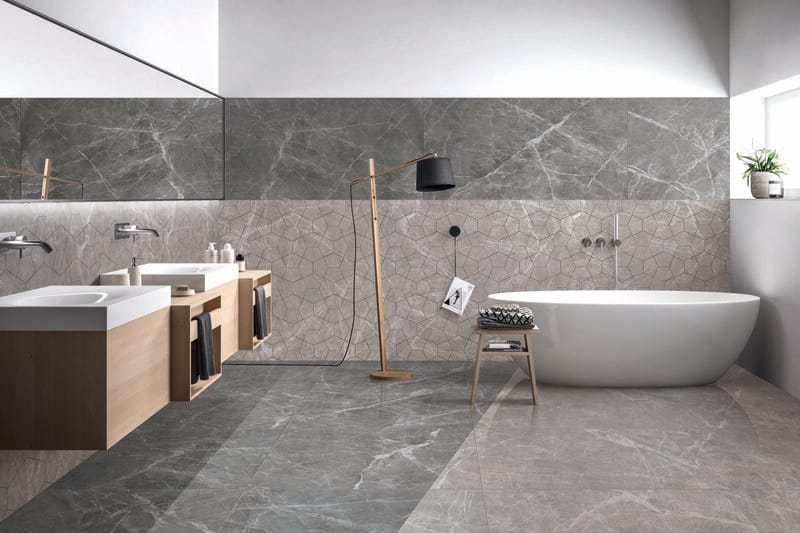 Claros Grey Light 5885 room application