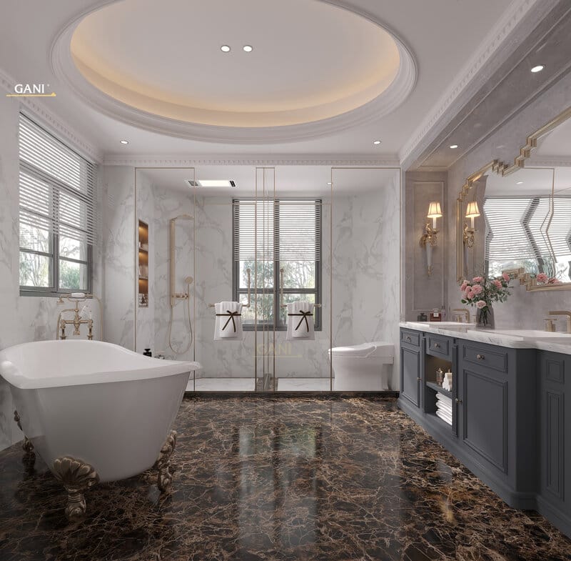 Dark Emperador 7860 room application