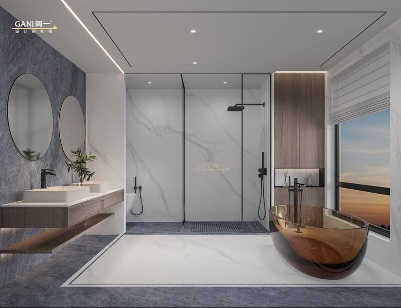 Extra Calacatta 2904 room application