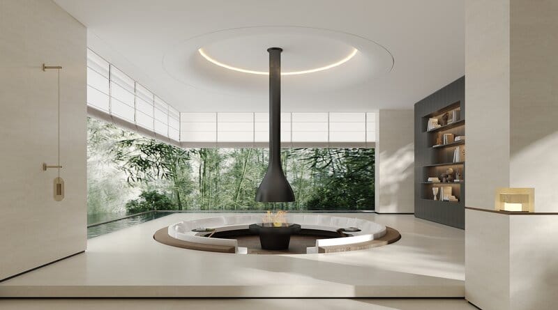 Navona Travertine Gardenia 2920 room application