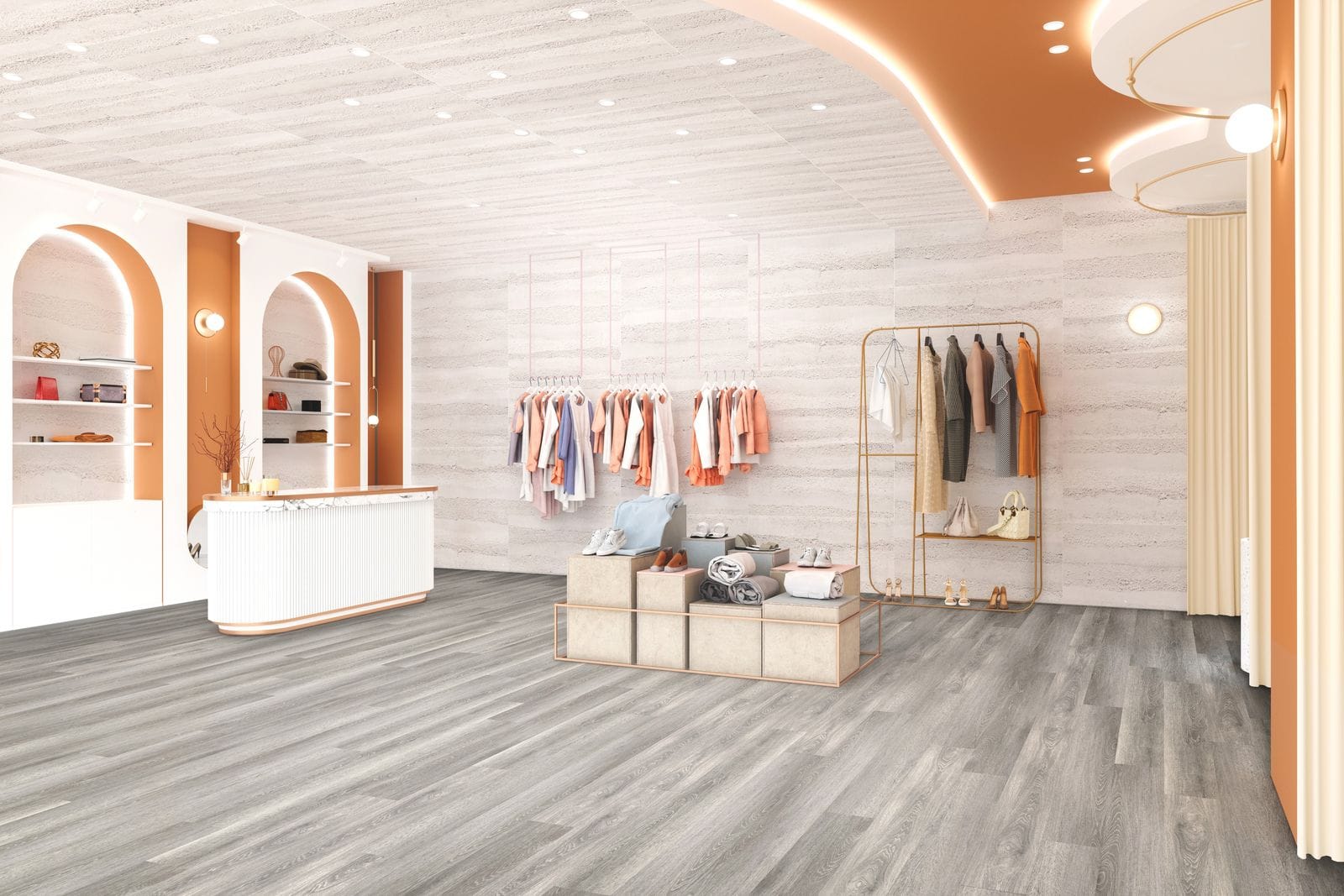 Elegant White Rammed Earth application - NOVA Select UAE