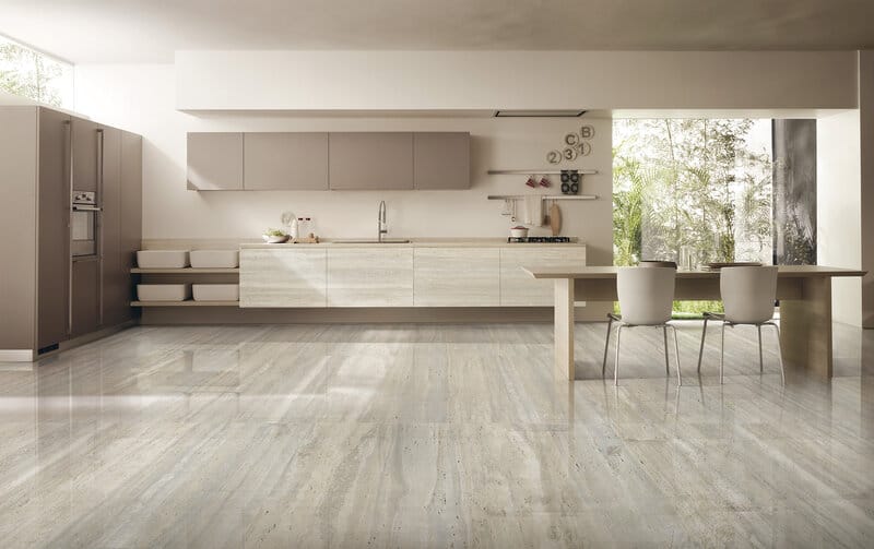 Silver Grey Travertino 5888 room application