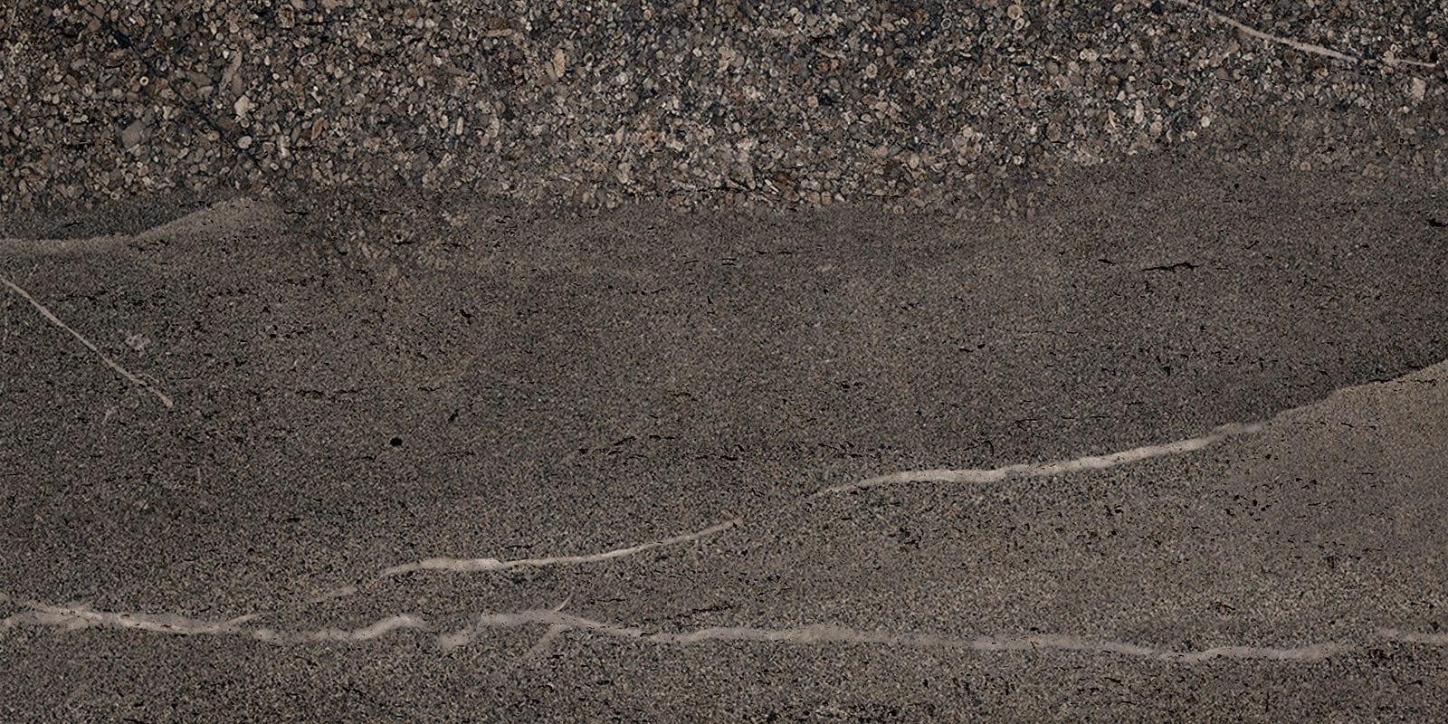 Aisha Charcoal Travertine Flexible Stone - NOVA Select UAE