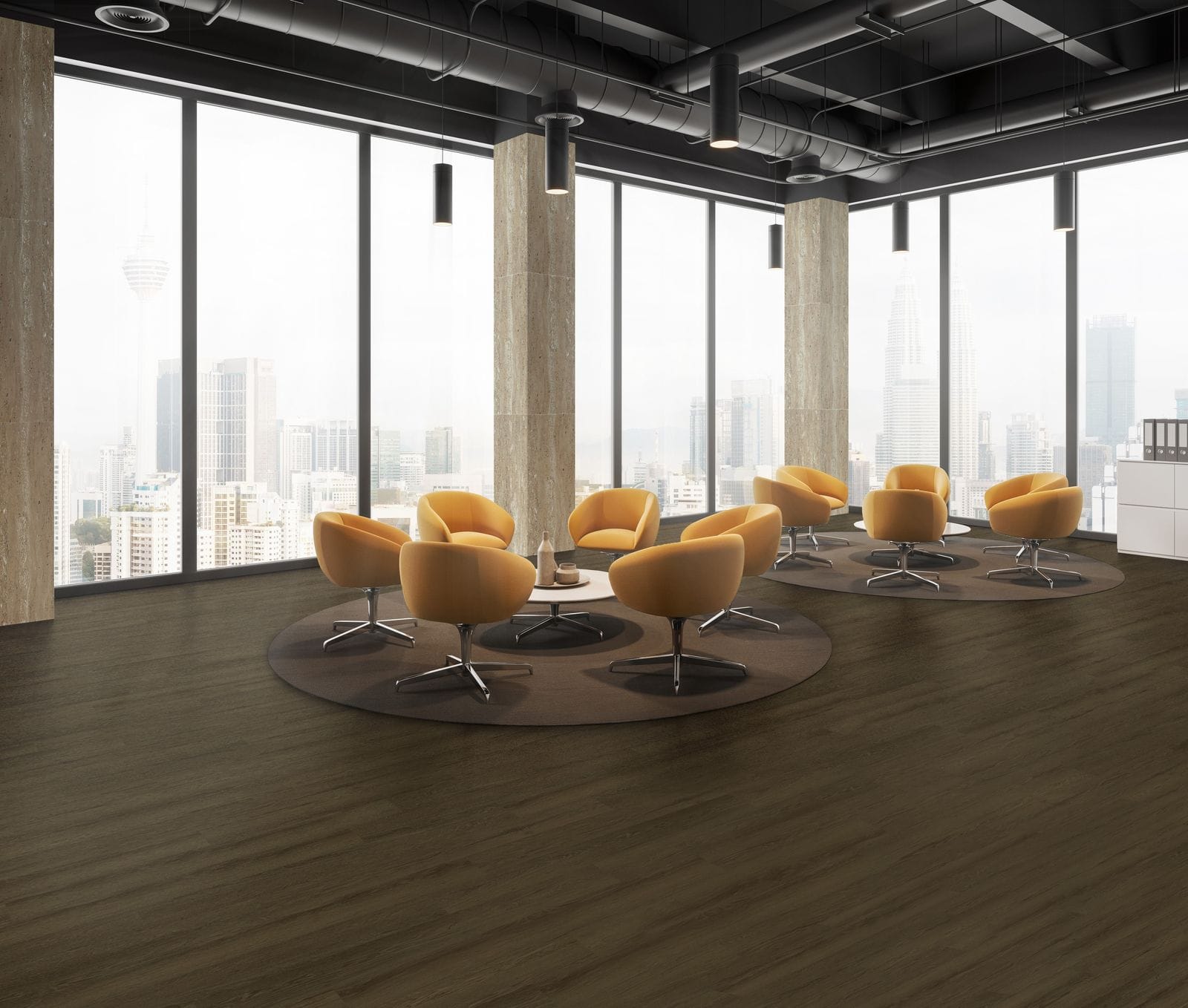 Rocky Yellow Travertine application - NOVA Select UAE
